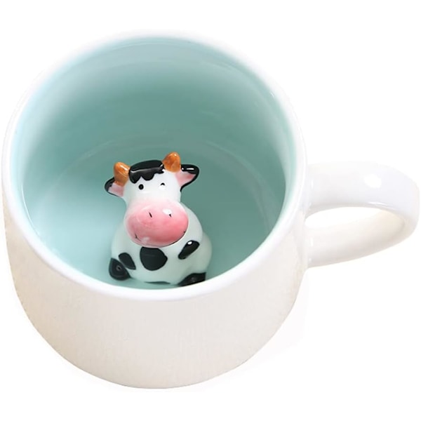 Söt koppmugg, keramikmugg med 3D-slips