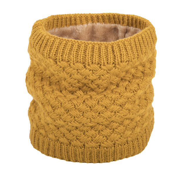 Halsduk dam frotté halsduk halsrör fleece nackskydd varm Yellow