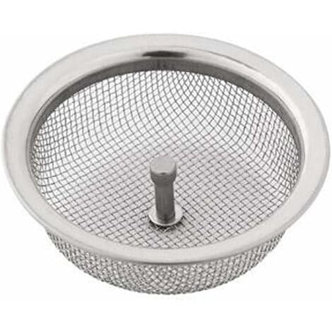 Rustfrit anti-stop og anti-stop filtervask til køkkenvaske, stor diameter 8,3 cm