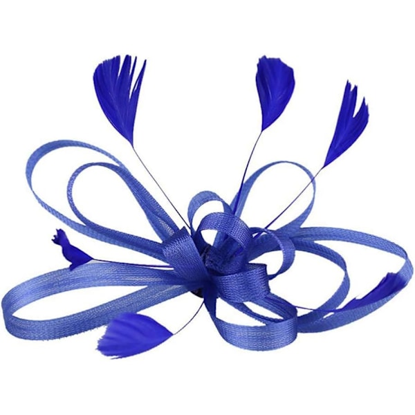 Te-fest hårklipp Fascinator Hårklipp Bryllup Hårnål Fascinator Hårklipp Royal blue