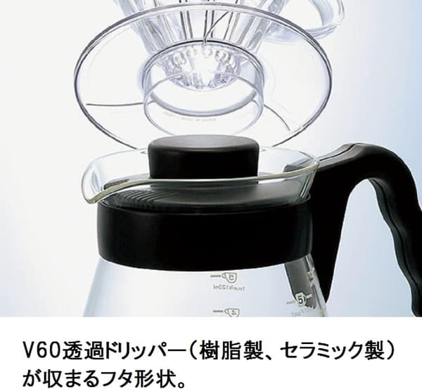 Cafetière Kaffeserver V60-02-700ml, Glass, 700 milliliter, Transparent