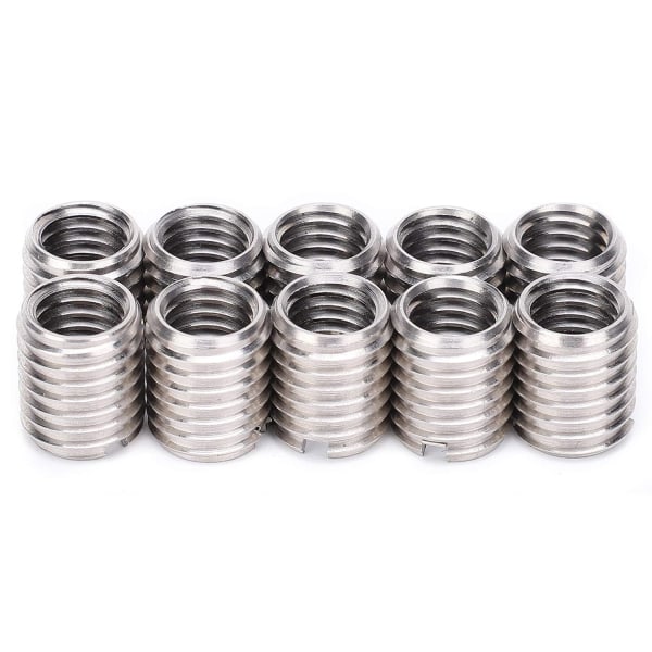 10 st Insatsmutter, Honmutter M8*1.25 Hanmutter M10*1.5 Längd 12mm Bottenhål 9.0mm Hylsa Socket Skruv Reduceringsomvandlingsverktyg