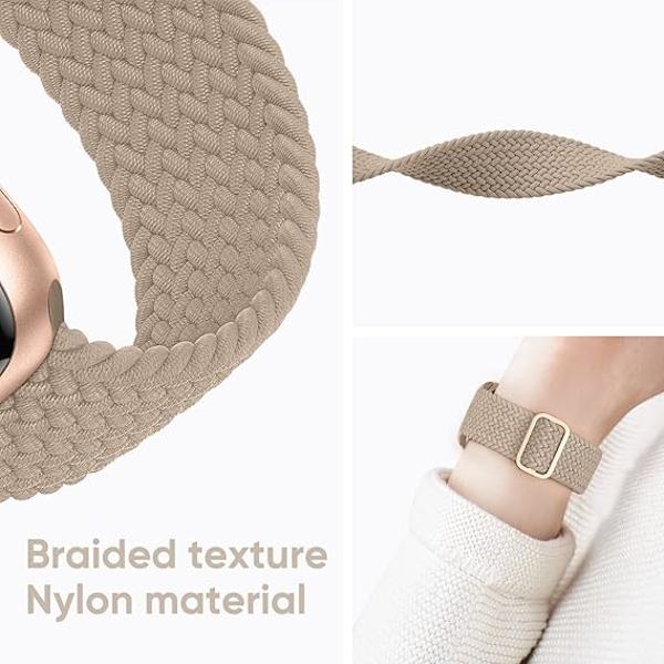 Flätat armband kompatibelt med Apple Watch-rem för kvinnor och män, stretchigt armband elastiska sportarmband för iWatch SE Series 9 8 7 6 5 4 3 2 1 42/44/45/49MM