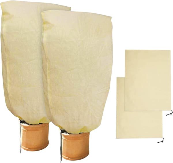 Vinterskydd för Växter Vinterskydd för Krukväxter, Beige, Solid, 100 x 80 cm