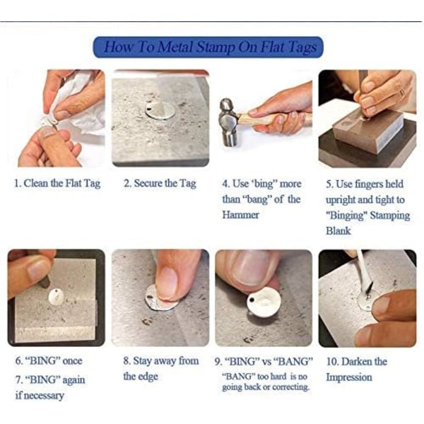 Rostfritt stål Blank Stamping Tag Hängen för DIY smycken gör