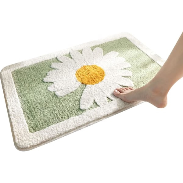 Daisy Bath Rugs Non Slip Bathroom Doormat Absorbent Daisy Rugs