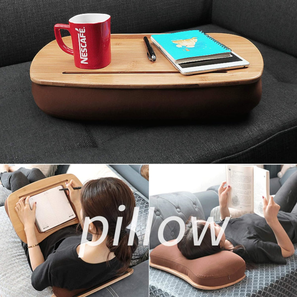 Allround skødebord med memory foam, perfekt til læsning, skrivning, farvelægning og bærbar computer