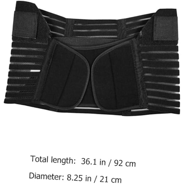 Støttebælte til Gravide Mavebælte Bøjle Graviditets Abdomen Bånd Efterfødsels Abdominal Binder Graviditets Mavebælte Efterfødselsbælte Graviditet (Lysebrun)