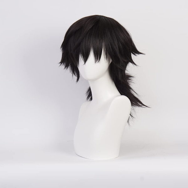 Anime Cosplay Paryk, Demon Slayer Paryk, Gratis Hårnet, Til Halloween, Fest, Karneval, Natteliv, Koncerter, Bryllupper, Fødselsdagsgave color 6
