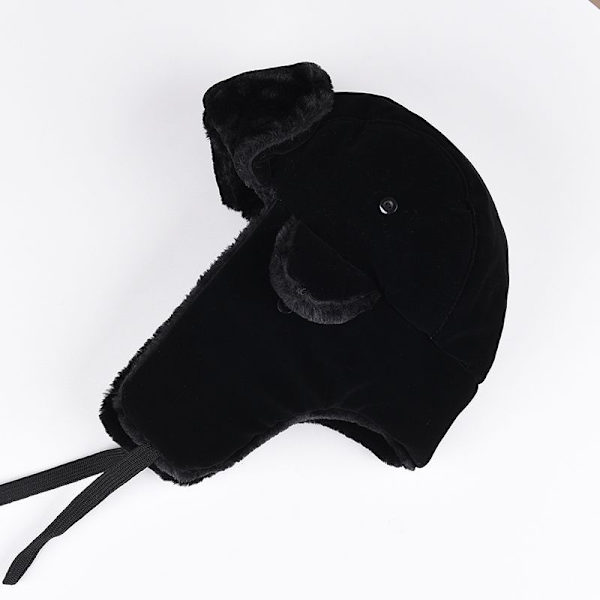 Unisex Hat, Vinterhat, Trapper Hat til Mænd og Kvinder, Trapper Hat, Sort Kold Sne Hat, Øreklapper, Jagthat, Udendørs