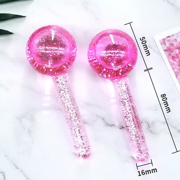 Isglober för ansiktsbehandling, 2 st isrullar för ansikte, kall och varm ansiktsrullsmasssage för ögon och nacke (rosa)