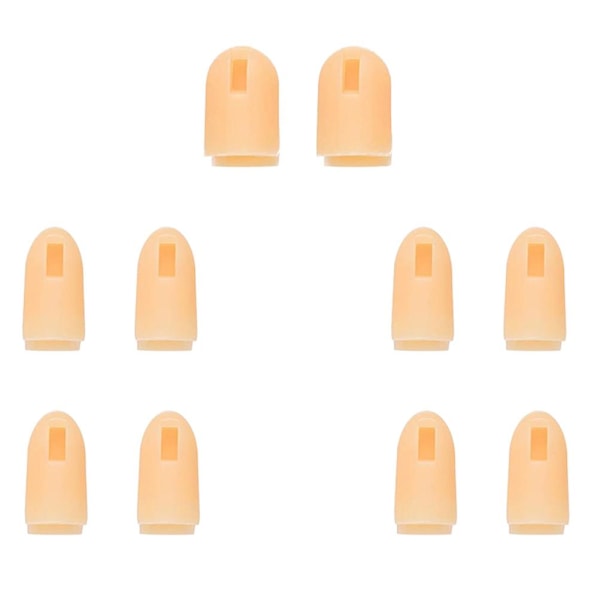 10 Pcs Accessories Manicure Art Supplies Nail Trainning Fake Tips Training Nail Tips Mannequin Hand Nail Tips