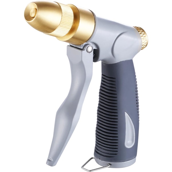 Havevandsslange dyse, Heavy Duty Metal slange spray dyse, justerbar multifunktionel vandslange dyse