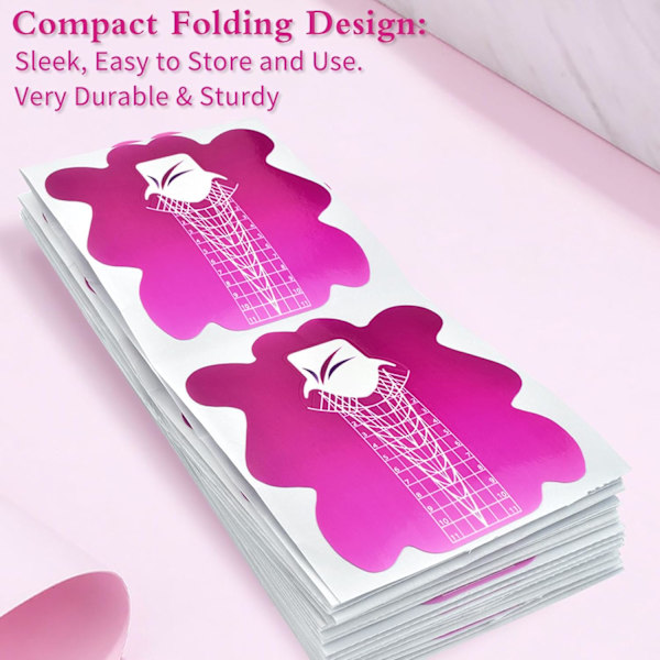 100 kpl Pro Square Nail Form French Acrylic UV Gel Tips Extension Sticker Builder Form Guide Stencil Manicure Tools
