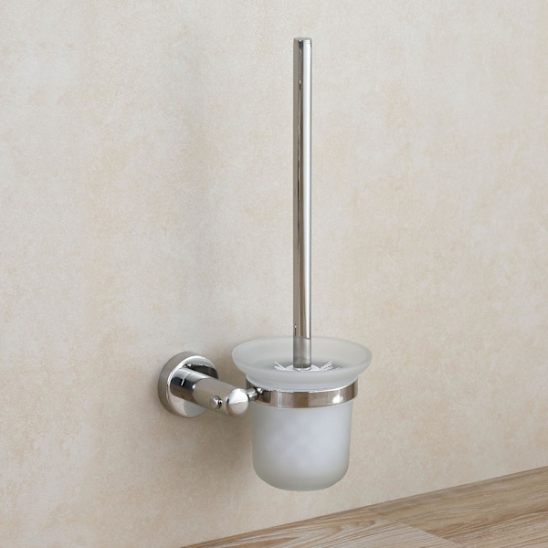 Toiletbørste, SUS 304 rustfrit stål toiletskål børste og holder sæt, vægmontering