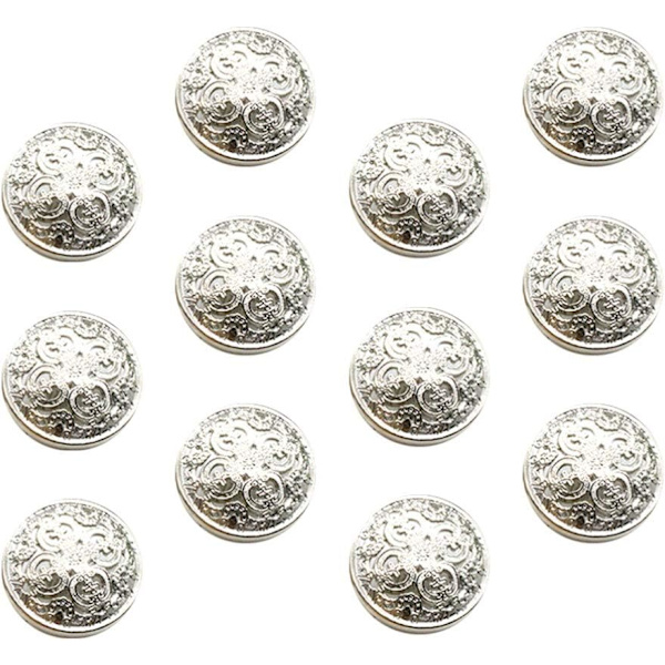 30 kpl lyhythihaisia nappeja Retrovaatteet Napit Housujen napit Koristeelliset napit Pyöreät metalliset napit Ommelnapit, 20 mm