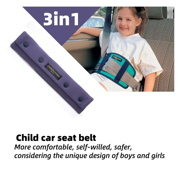 Sædebæltejusterer og stropper skulderpuder til babybørn, nakkestøtte nakkestøtte pudebetræk og sikkerhedssele