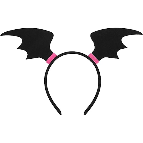 Flagermusvinger Pandebånd Stoff Pandebånd Halloween Djævel Hårbøjle Vinger Pandebånd til Halloween Fest Cosplay Kostume