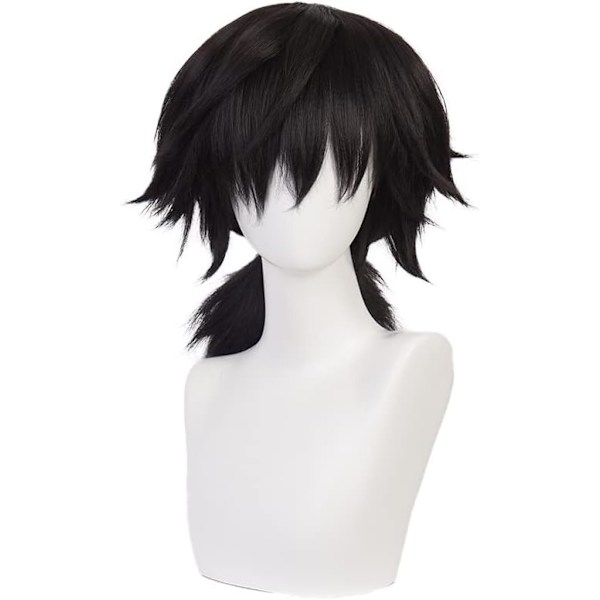 Anime Cosplay Paryk, Demon Slayer Paryk, Gratis Hårnet, Til Halloween, Fest, Karneval, Natteliv, Koncerter, Bryllupper, Fødselsdagsgave color 6