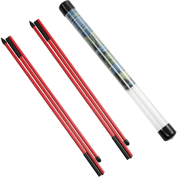 Golf Alignment Sticks - Sammenklappelige Golf Træningsstænger til Sigte, Putting, Fuld Sving Træner, Holdningskorrigerende med Klar Rør Etui