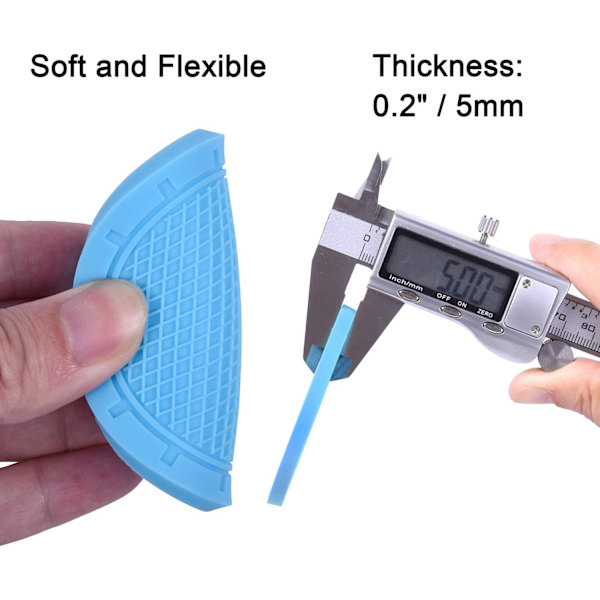 Bilkopholdere, Wisdompro 4-pak PVC Bilkopholder Indsats Coaster (2,75\" Diameter, Lyseblå)