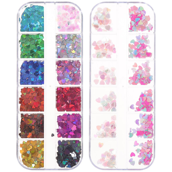 2 Boxes Nail Decoration Acrylic Nails Charms 3d Nail Charms 3d Nail Stickers Diy Manicure Jewelry