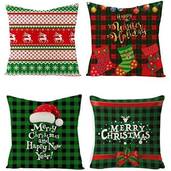 Pieces Christmas Cushion Covers, Christmas Reindeer, Cushion Cover, Christmas Cushion Covers