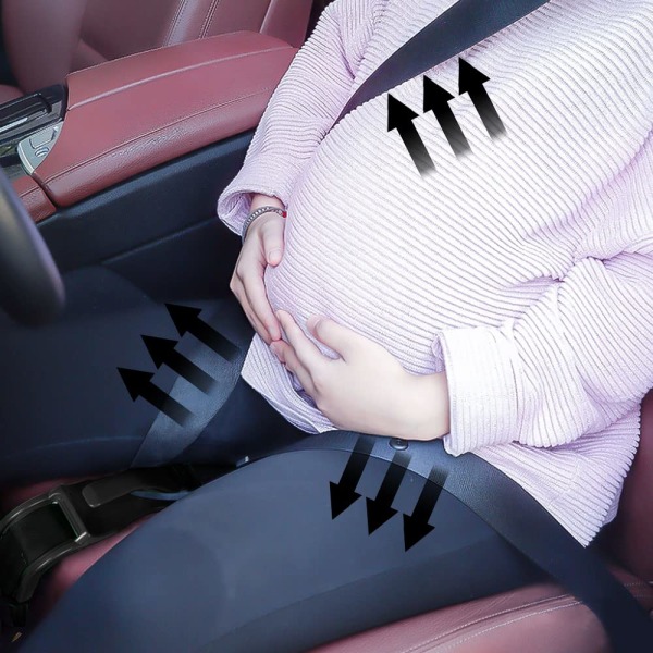 Pregnancy Bump Strap Juster för bil - Har klarat krocktestet, förhindra kompression av buken