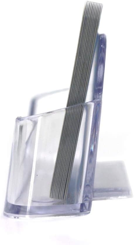 4 Pak Klar Plastik Visitkort Holder, Akryl Visitkort Display til Visitkort Stativ