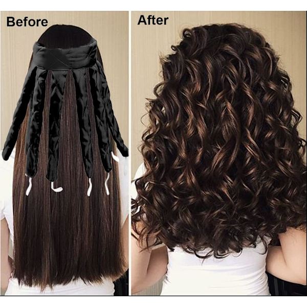 Varmeløs krøllestav, Octopus No Heat Hair Curlers Hovedbånd, Wave Curls Lazy Curler Soft Tools
