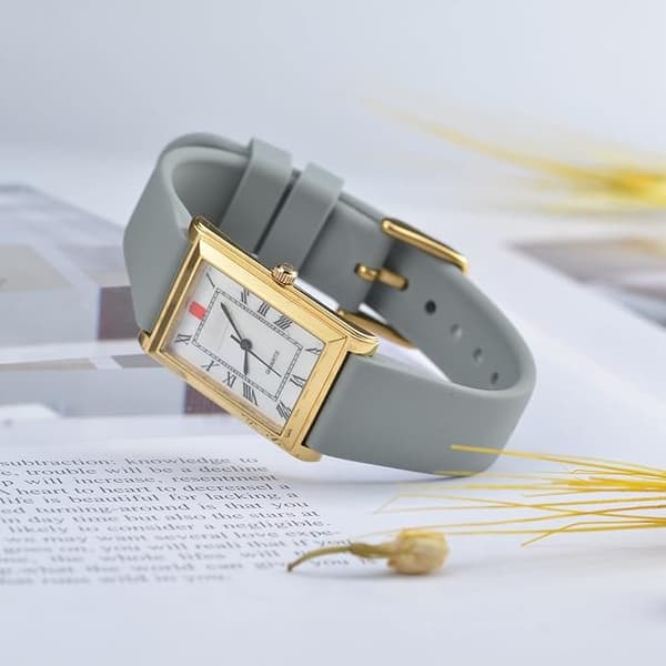 Urrem til ur, silikone quick release blød gummibånd udskiftning armbånd 18 mm, rustfrit stål spænde