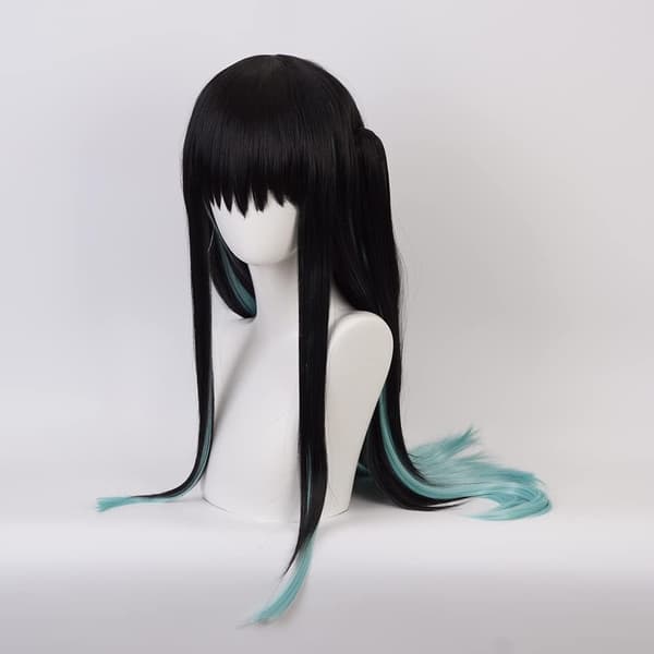Gradient Farve Cosplay Paryk til Mænd og Drenge