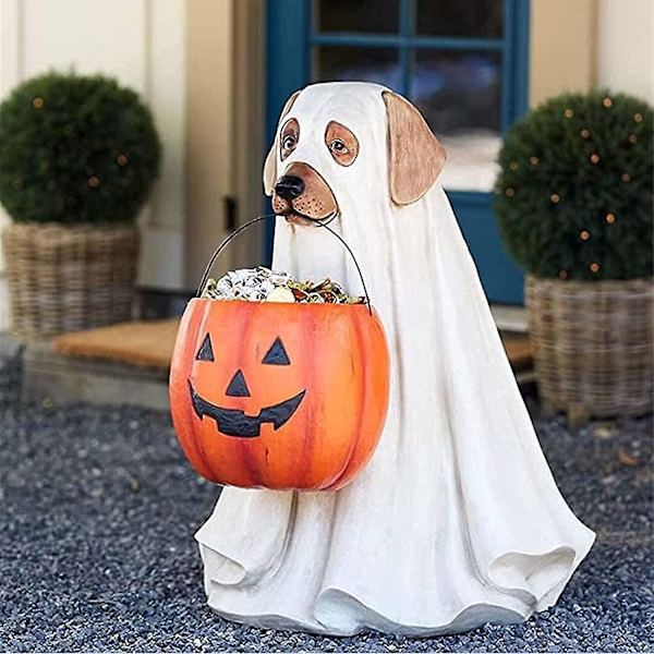 25cm Haamu Koiran Makeiskulhopidike, Halloween Koiran Makeiskulho