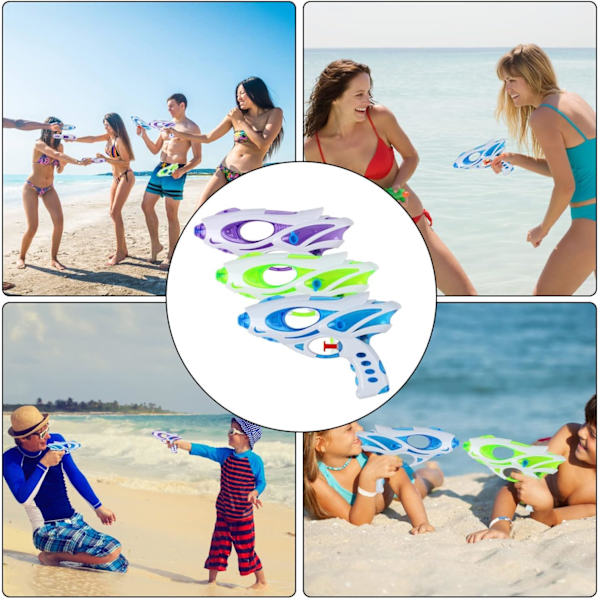 Vattenpistoler för barn, 3-pack Super Gun Blaster Cool Small Pistol Guns Utomhus Strand Trädgård Leksak Pool Bad Party Vattenstrid Leksaker för barn
