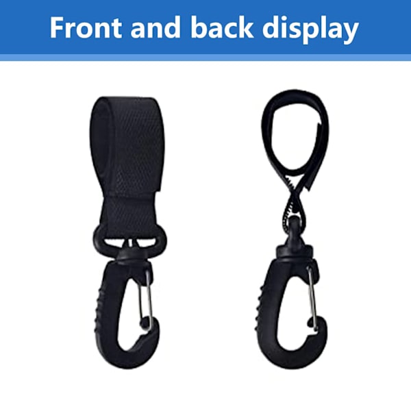 Baby Stroller Hooks, Stroller Hooks, 360° Rotatable Multipurpose Hooks,2PCS
