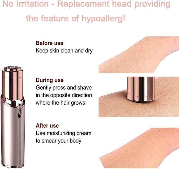 Reservedele til ansigtshårffjerner, til fejlfri finishering Rose Gold-belagt bladhoved