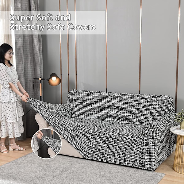 sofabetræk, elastisk sofabetræk, sofabetræk, skridsikkert sofabetræk Carlo 230cm