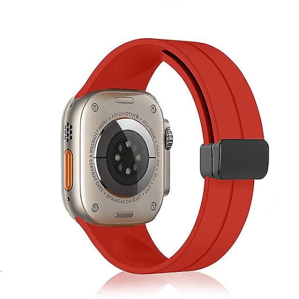 Rem för Apple Watch Band 42mm 44mm 45mm 49mm Silikonarmband Kompatibel med apple watch 8 6 7 5 SE 3 2