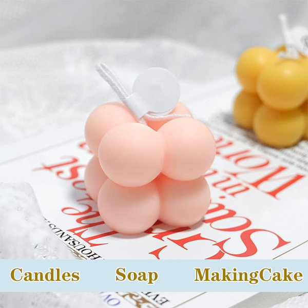 Multi-kubeform, silikonform for baking brownies  DIY-verktøy for mousse dessert gelé pudding (12 hulrom)