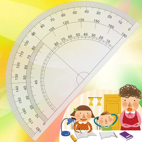 Geometri Passer Sæt 10 stk. Skole Matematik Vinkelmåler Sæt Linealer til Studerende Matematik og Ingeniørvidenskab i Bæretaske, Blå