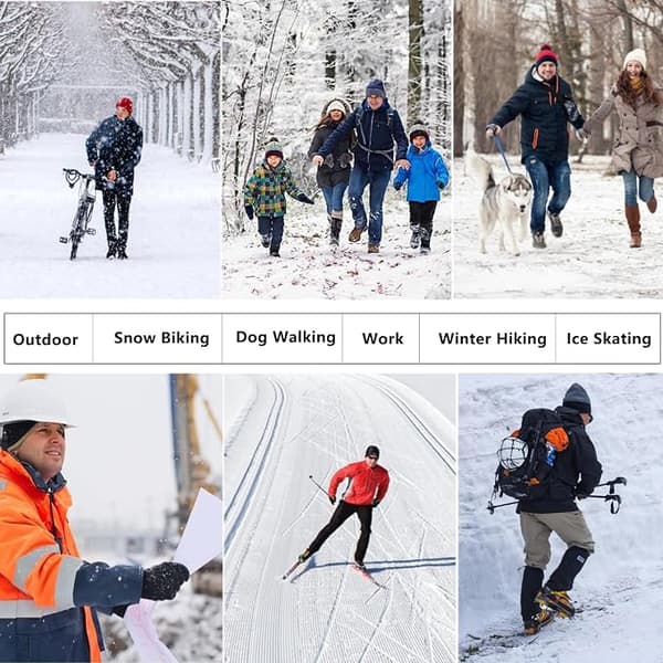 Vintermössa halsduk set, varm vintermössa, stickad mössa band halsduk beige