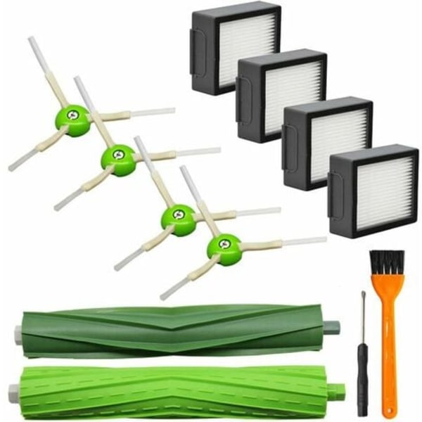 12 stk. reservedele kompatibel med Irobot Roomba I&E-serien I7 I7+ I3 I3+ I4 I4+ I6 I6+ I8 I8+/Plus E5 E6 E7 støvsuger