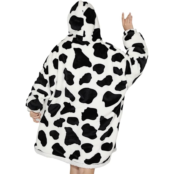 Oversized hettegenser med hette for kvinner, tykk teppe med ermer lomme, supermyk varm koselig bærbar hettegenser One Size Fits All - Mors gave