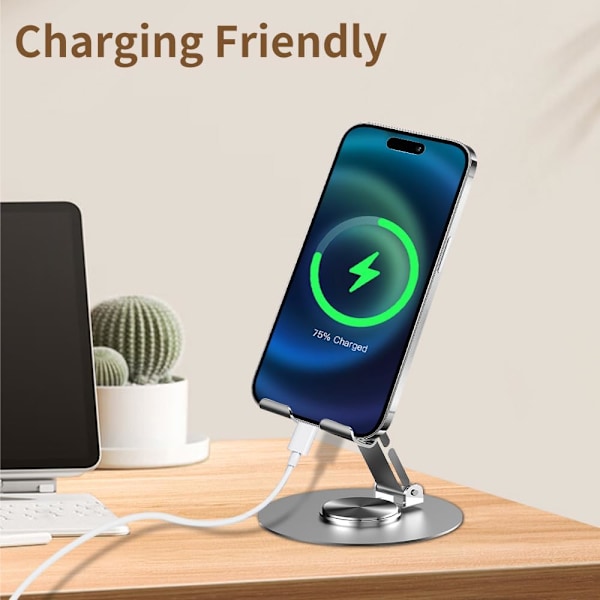 [2-pack] Vikbart Multi-Vinkel Bordsställ för Telefon - för iPhone 11-16Pro MAX Plus Mini, Galaxy S24 Ultra S23, Huawei, Andra Smartphones