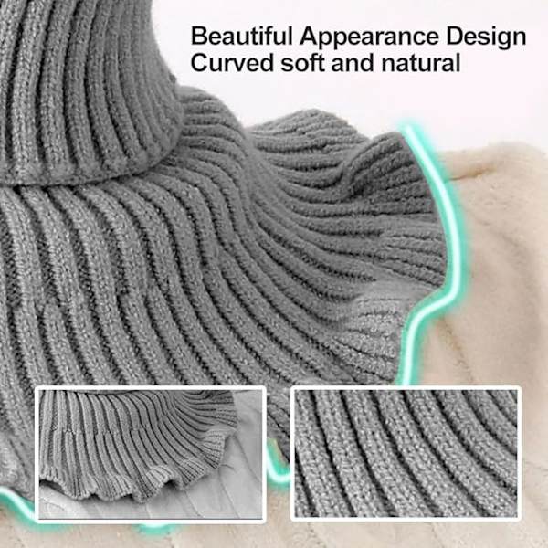 Skjerf Menn Kvinner Strikket Turtleneck Falsk Krage Avtakbar