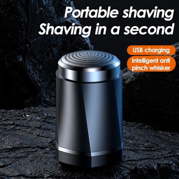 Mini trådløs barbermaskine, vandtæt herreskæg epilator trimmer USB genopladelig barbering trimmer