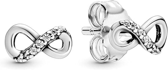 Dams Sterling Silver Glittrande Infinity Örhängen
