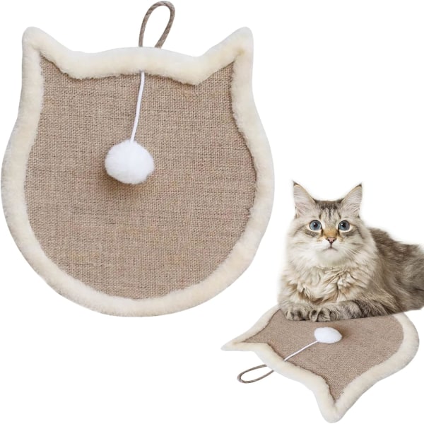 Kissan raapimispylväs, pahvi kissanraapimislaite, pahvikulho kissan raapimissänky Kestävä, tiheä kissan rentouttava tyyny