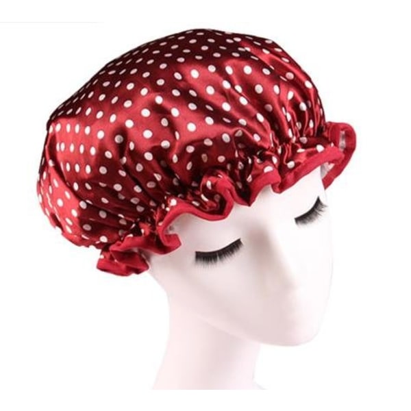 Modedesign Snygg högkvalitativ återanvändbar cap med vackert mönster och färg (Vuxenstorlek, vinröd)