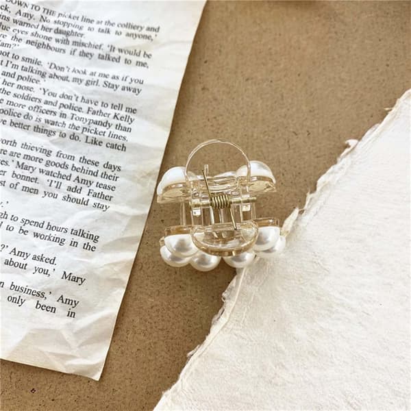 Boho Perle Hårklemmer Vintage Perle Hårkæbe Klemmer Små Hårklemmer Bryllup Perle Hårnål Barrette Perle Hold